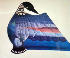 Original Loon logo for Thunder Bay Quilter's Guild